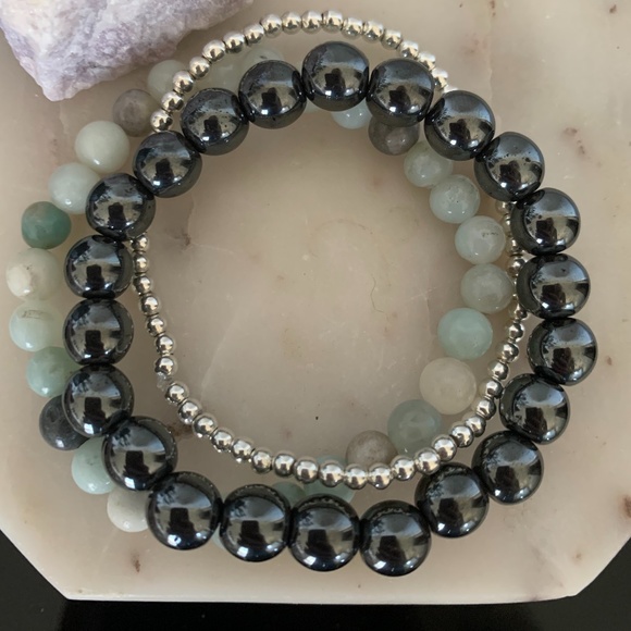 Crystal bracelet stack. - Picture 3 of 4